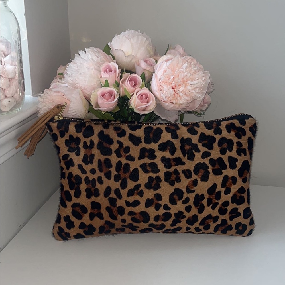 Emma Kelly & Me Original Leopard clutch